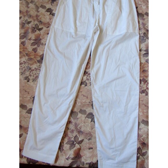 Nili Lotan Women Pants, sz.4,waist 28in, White, Cotton - Picture 7 of 8